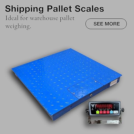 Industrial Floor Scale, 48" x 60", 5000LB/0.5LB, PEC Focus on Industry for 60 Years