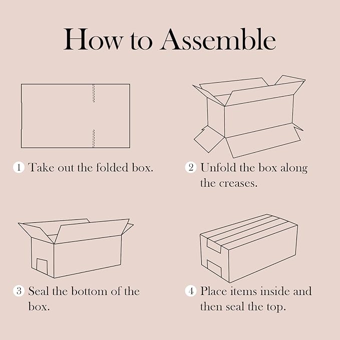 EdenseeLake 8x6x3 inches Shipping Boxes Small Cardboard Boxes for Packing, Moving, Mailing, 40 Pack