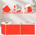 3 X 5 Inch Printable Rectangle Color Coding Labels, 300 Per Roll Adhesive Color Coding Stickers for Bar-Codes, Address, Small Business Labeling, Inventory, Fluorescent Red