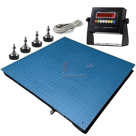SellEton SL-800-4x4-5 NTEP (Legal) Industrial Warehouse 48" x 48" (4' x 4') Floor Scale | 5000 lbs x 1 lb