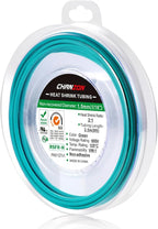 Chanzon 2:1 Ratio 1/16" (1.5mm) Heat Shrink Tubing 8Ft Roll (2.5M Total Length) Green Polyolefin Sleeving Wrap Shrinking 2 to 1 1pcs