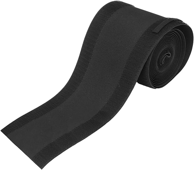 Floor Cable Cover Protector for Wires, 3 Meters Long Cord Management Solution for Office Carpet, Black Polyester Cable Raceway
