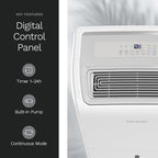 hOmeLabs Dehumidifier for Home, Office, Basements with Powerful Moisture Removal, Humidity Control, Auto Shut-off, Quiet Operation - 6,000 Sq Ft Rooms (40 Pint MAX 104 Pint at 95°F, 90% RH) with Pump
