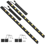 10 Outlet Surge Protector, Long Metal Wide Spaced Garage Industrial Power Strip, Heavy Duty with 6 FT Cord, 15A, 125V, 1875W, 2700 Joules, 2Pack, SGS Listed