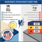 2026 Year Stickers, Doctor Stuff 2026 Chart Stickers, Yellow Color Coded, Ames/TAB Style, USA Made Year Labels for End Tab File Folders, 500/Roll, 1 Roll, 3/4" x 1-1/2"