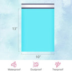 UCGOU Poly Mailers 10x13 Inch Teal 100 Pack Shipping Bags #4 Strong Mailing Envelopes Boutique Packaging Postal Self Seal Adhesive Waterproof and Tear Proof Small Business for Clothes Books