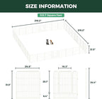 FXW Rollick Unleashed Dog Playpen for Indoor, Yard, RV Camping, 32 inch 32 Panels for Small and Medium Dogs, White│Patented