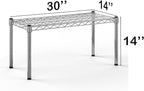 14''W x 30''L x 14''H Chrome Plated Wire Dunnage Rack | Off The Floor Storage