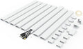 Wire Covers for Cords On Wall - Cord Management on Wall for Home and Office, Paintable PVC Cable Raceway Cover (White, 125")