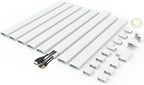 Wire Covers for Cords On Wall - Cord Management on Wall for Home and Office, Paintable PVC Cable Raceway Cover (White, 125")