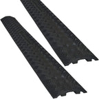 Electriduct Drop Trak Cable & Hose Protector Cord Cover - Small - Black - 2 Pack