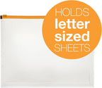 Pendaflex Poly Zip Envelope, Top-Loading, Expands 1 Inch, Zippered Closure, 13 x 10.125 Inch, Holds Letter Size Paper, 1 piece - Color May Vary (84192)