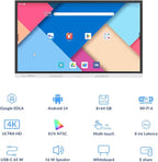 55 Inch 4K Smart Board - Google EDLA-Certified Interactive Whiteboard, Android 14 OS, 50-Point Touch, Wireless Casting - Digital Whiteboard for Classrooms & Hybrid Offices (Board Only)