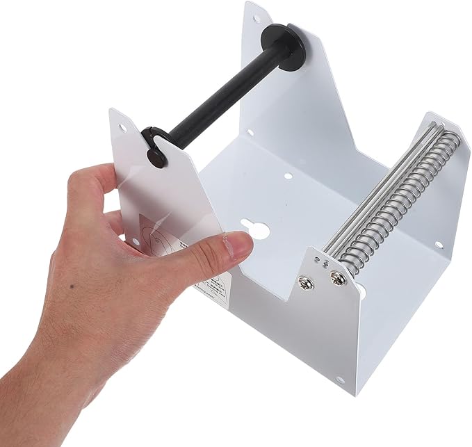 NUOBESTY Desktop Manual Label Dispenser Stand - Thermal Label Holder Roll Organizer - Sticker Dispenser Tool for Office Easy Application Roll Sticker Rack for Shipping Printers