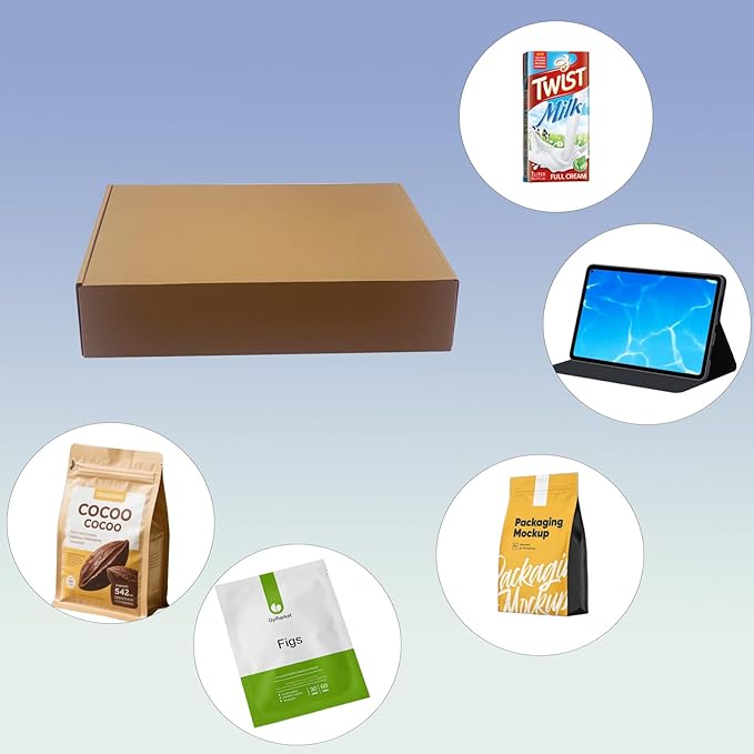 14x10x3 inch Shipping Boxes Pack of 20, Brown Corrugated Cardboard Box Mailer Boxes for Packaging Small Business Shipping，Recyclable Moving Storage Mailing Boxes Bulk Book Literature Gift Giving
