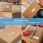 12 Rolls Replace for Brother DK-1201 (1.1" x 3.5") Address Label, 400 Stickers/roll for QL-800 810W 820NWB 600 Printer, 1 Frame + 4800 Label Refills, Barcode & All Purpose Die-Cut DK Label