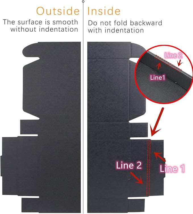 Black Shipping Boxes for Small Business Pack of 25-11x8x2 inches Cardboard Corrugated Mailer Boxes for Shipping Packaging Craft Gifts Giving Products