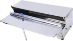 SUNGOOYUE Heavy Duty Stainless Steel Manual Food Wrapping Film Dispenser, Efficient Cutting and Wrapping for Home Kitchen, Essential Handheld Stretch Film Packing Machine for Home