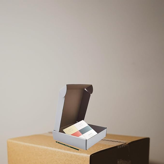 6x6x1.5 inch White Shipping Boxes 50 Pack, Small Corrugated Cardboard Mailer Boxes Bulk for Packaging Business Mailing Gift，Mini Mailer Boxes for Packaging Supplies Business Present