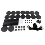 8 Packs Stanchion Posts Black Stainless Steel Stanchion Post Queue 5 ft Black Velvet Rope Red Carpet Ropes and Poles Crowd Control Barriers with Fillable Base for Theaters Wedding Exhibition
