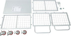 1800Lbs Platform Truck Cart with Cage, 4-in-1 Heavy Duty Cart Utility Cart with 4 Wheels for Warehouses and Logistics Centers 38.39 x 23.62 x 20.79 Inch