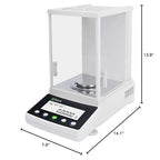U.S. Solid 1mg Precision Balance, 600g x 0.001g Analytical Lab Scale with RS232 Interface, Parts Counting, Percentage Weighing, Precise Measurement, g/mg/ct/oz for Scientific Use, Jewelry