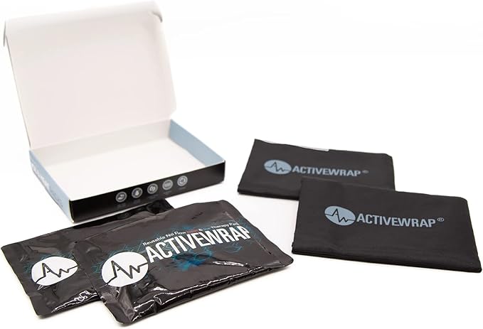 Activewrap Reusable Ice Packs for Injuries - Hot and Cold Gel Compress for Injury Recovery and Pain Relief, Soft, Flexible, Leakproof Pad for Back, Knee, Hip, & Shoulder - Medium (6 x 9 inches)