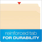 Pendaflex Manila Fastener Folders, Letter Size, 1 Fastener, Straight Cut, 50/BX (FM211)