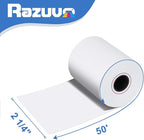 50 Rolls- 2 1/4 X 50 Thermal Receipt Paper Rolls- Fits All Pos Cash Registers, For Clover POS Cash Register Printers-Premium Quality German Paper