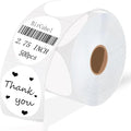 2.75 Inch White Circle Thermal Labels,500 Labels/Roll,Self-Adhesive Round Inventory Stickers, Multi-Purpose Round Roll Thermal Printing Stickers for Business and Domestic Use