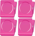 FINDMAG Pink Magnetic Clips, 2.2inch Heavy Duty, Magnetic Christmas Light Clips for Fridge, Whiteboard, Classroom, Office (Pack of 4)