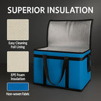 XXXL Insulated Food Delivery Bag Cooler Bags Keep Food Warm Catering Therma for doordash Catering Cooler Bags Keep Food Warm Catering Therma Catering Shopper hot Blue Blue…