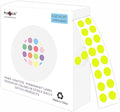 PARLAIM 0.25 Inch Color-Code Dot Stickers,1000 Stickers Roll Coding Label Sticker for Office,Student Classroom(Fluorescent Yellow)