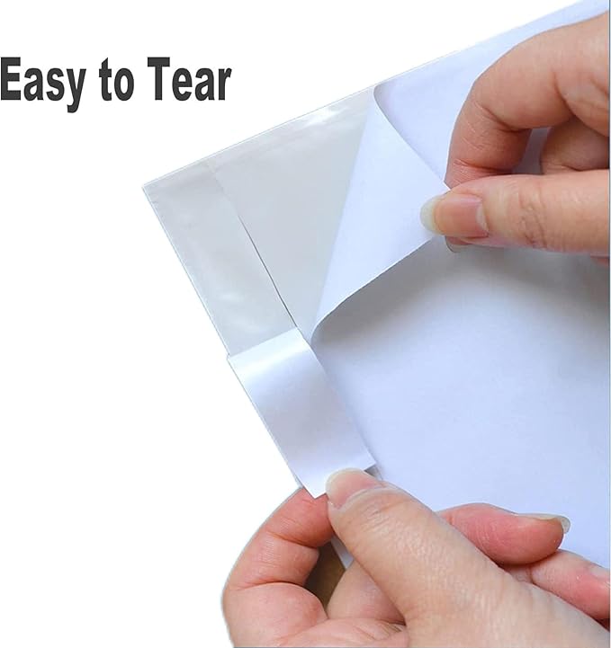 200 Pcs 6x9 Shipping Envelopes, Packing List Mailing Envelopes Clear Adhesive Shipping label sleeves Shipping Supplies for Small Businesses