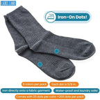Color Coded Iron On Dot Labels - 200pcs, 8 Colors (25 Each Color) for Clothes & Laundry Organization, Round Clothing Labels for Adults and Kids, Washer & Dryer Safe