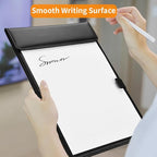 KINGFOM PU Leather Hardboard Office Clipboard, Magnetic Clip A4 Letter Size Clip Boards with Pen Holder for Nurses, Students, Teacher Black 2 Pack