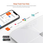 iHealth Nexus Smart Scale for Body Weight Bluetooth, Digital Bathroom Scale Body Fat and Muscle, Body Composition Monitor Health Analyzer for BMI Compatible for iOS & Android Accurate to 0.1lb-White