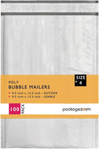 9.5x14.5 inches Poly Bubble Mailer Self Seal Shipping Envelopes 2.5 Mil 100 Pack