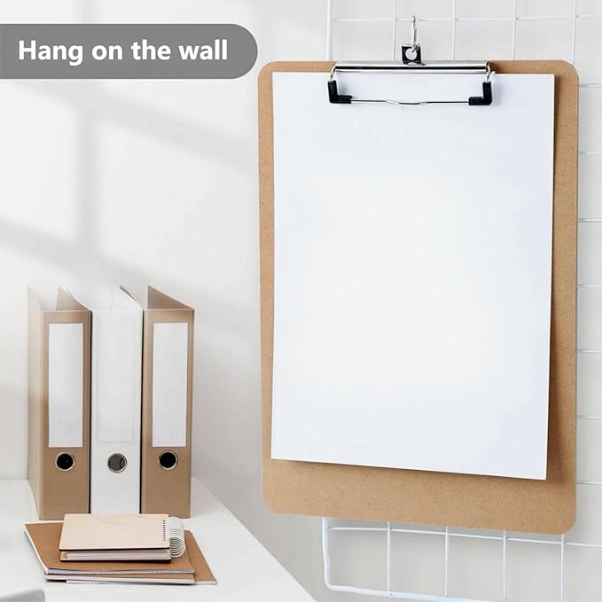 2 Pack Hardboard Office Clipboards - 11x17 Inches, Low Profile Clip, Horizontal and Vertical Design - Ideal for Office, School, and Art Projects