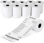 (10 Rolls) 2 1/4 x 85 Thermal Receipt Paper Rolls, POS Cash Register Paper Rolls, BPA Free 2.25x85ft Long Per Thermal Paper Receipt