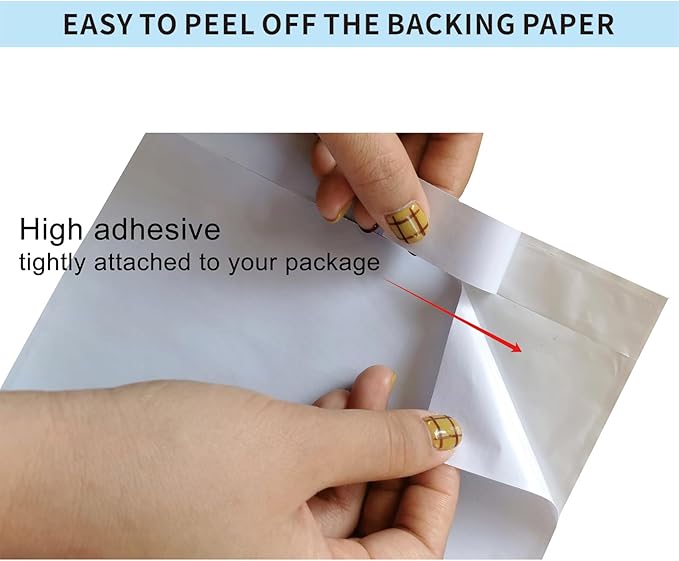 1000 PCS 6"x 9" Clear Self-Adhesive Packing List Envelopes Plastic Shipping/Mailing Pouch Enclosed Bags for Packing Slips Invoice Label