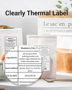 Phomemo Sticker Circle Labels- 2.36"x 2.36"(60x60mm) Thermal Label for M221/M220/M200, for Barcode/Address/Mailing/Logo/Business/Home Tag, Black on White