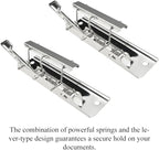 HAHIYO Silver Meta Clips - 3.94 Inches Sturdy Rivet Clipboard Clips (6 Pack), High-Grip Lever, Mountable, office/School/Home