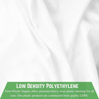 Farm Plastic Supply - White Plastic Sheeting - 6 mil - (10' x 100') - Thick Plastic Sheeting, Heavy Duty Polyethylene Film, Drop Cloth Vapor Barrier Covering for Crawl Space