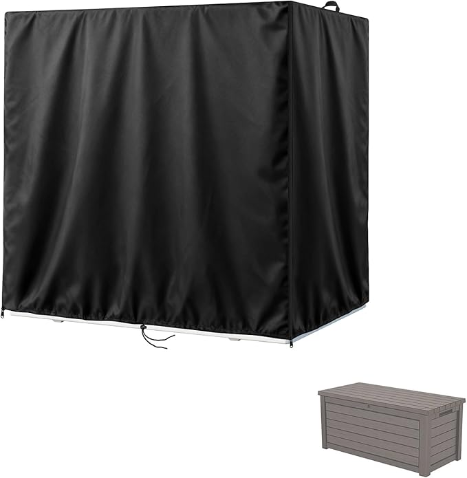Kasla Storage Cabinet Cover, Outdoor Chest Storage Waterproof Cover, Weatherproof Cabinets Covers for Kitchen Patio Garden Backyard - 46"Lx18"Wx22"H