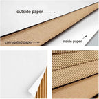 PETAFLOP 9x6x4 Shipping Boxes White Cardboard Mailing Boxes Single Wall Corrugated Box, 25 Pack