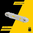 Bungee Cord Elastic Shock Cord 1/4" x 25' Bungee Rope for DIY, Tie Downs, Kayak and Outdoor - White&Black