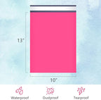 UCGOU Poly Mailers 10x13 Inch Hot Pink 100 Pack Shipping Bags #4 Strong Mailing Envelopes Boutique Packaging Postal Self Seal Adhesive Waterproof and Tear Proof Small Business for Clothes Books