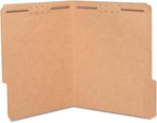 Staples Reinforced Fastener Folders Letter Size Kraft 50/Box