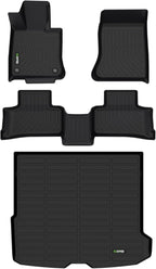 HAFIDI® Floor Mats & Cargo Liner Set Fit for 2023-2026 Mercedes Benz GLC& GLC 300& GLC 350e& GLC 43 AMG, All Weather Protection TPE Anti-Slip Car Full Set Floor Liners Custom Accessories - Black